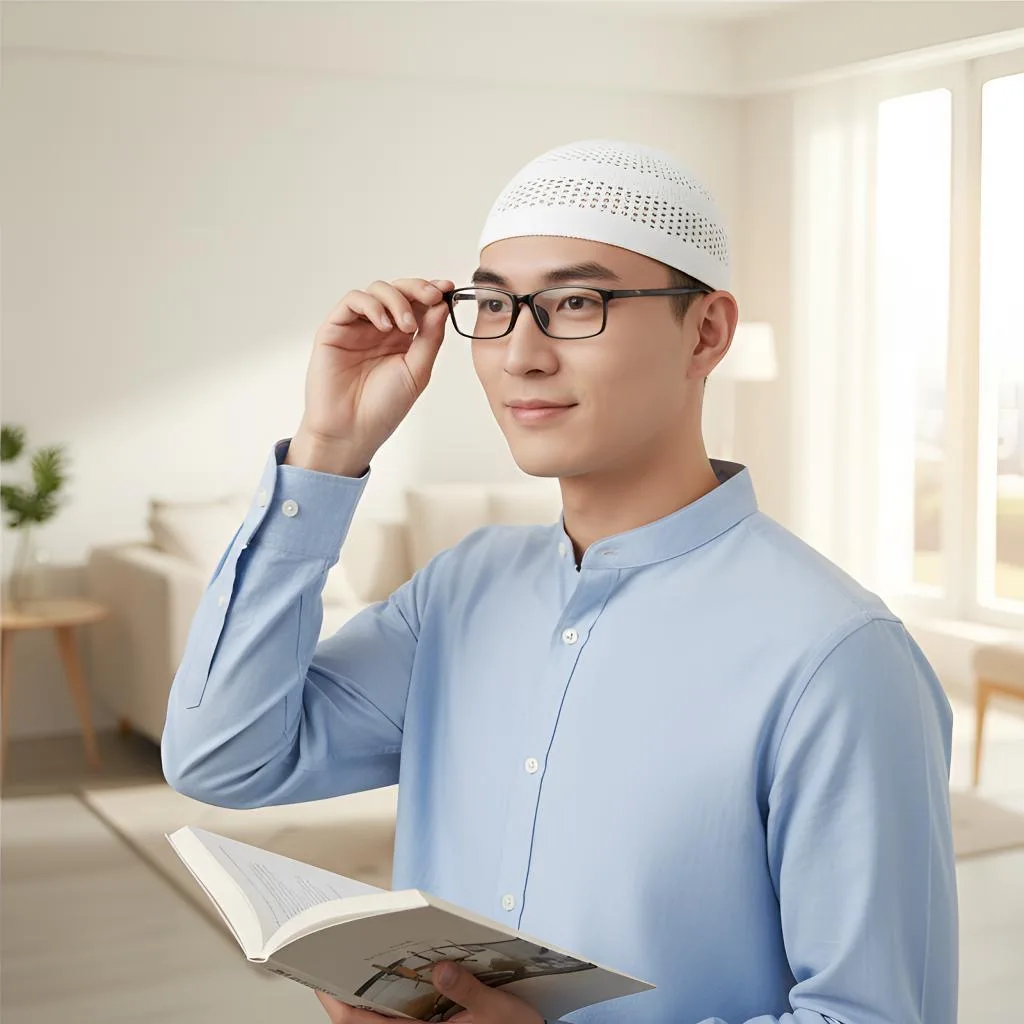 Muslim Caps For Men Clothing Women Skull Prayer Hat  Knitted Mesh Kufi Kippah Islamic Saudi Arabia Jewish Summer Black 03679
