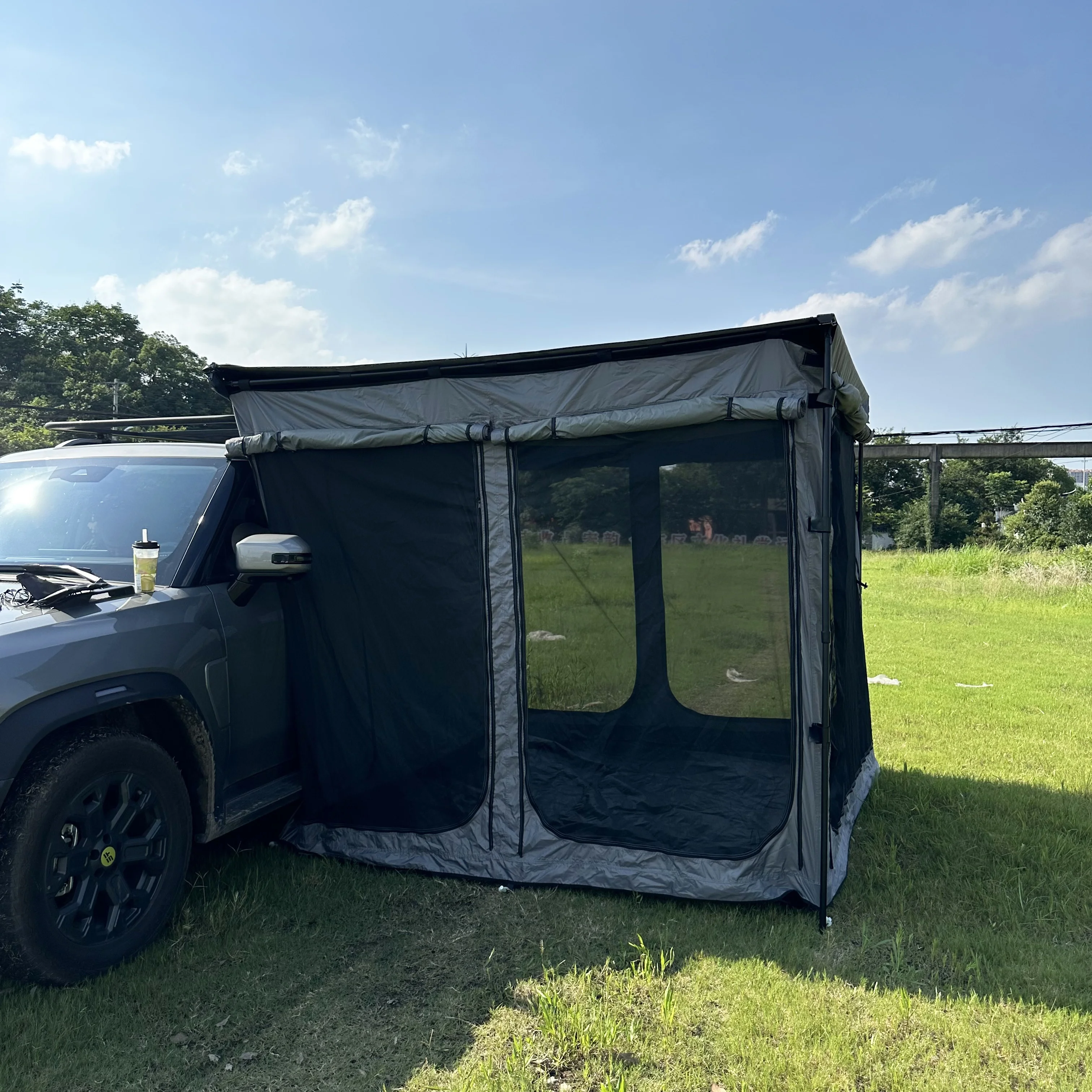 Dream Car SUV Large Capacity Outdoor Car Side Tent Square Shape Side Shade Cloth Car Awning House Mesh Tent For Cars