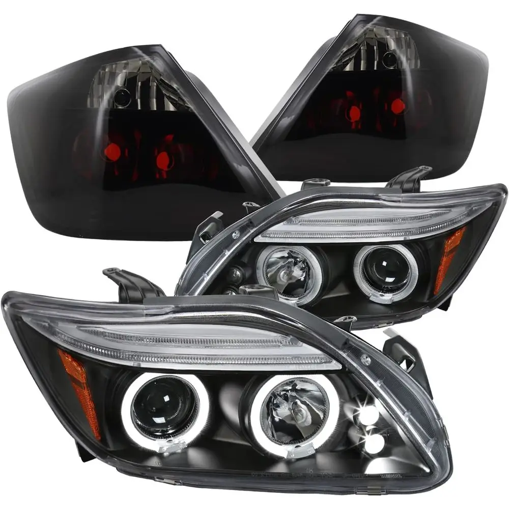 

Фары-проекторы Halo Black + противотуманные фары с 6 светодиодами, совместимые с Tc, левая и правая пара, комплект фар в сборе