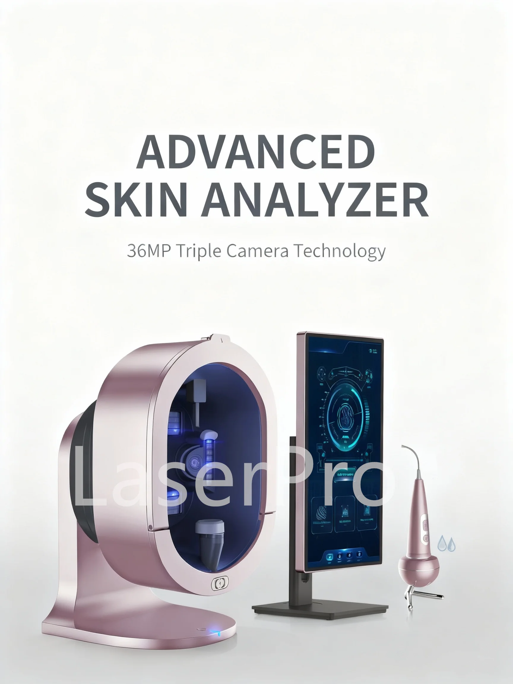 المهنية AI سحابة متصلة الجلد صورة محلل الوجه تحليل بشرة الوجه ذكي AI التشخيص جهاز تجميل للصالونات #1