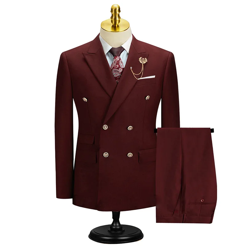 

W-79 casual suit men's two-piece wedding groomsmen suit suit groom wedding banquet dress suit