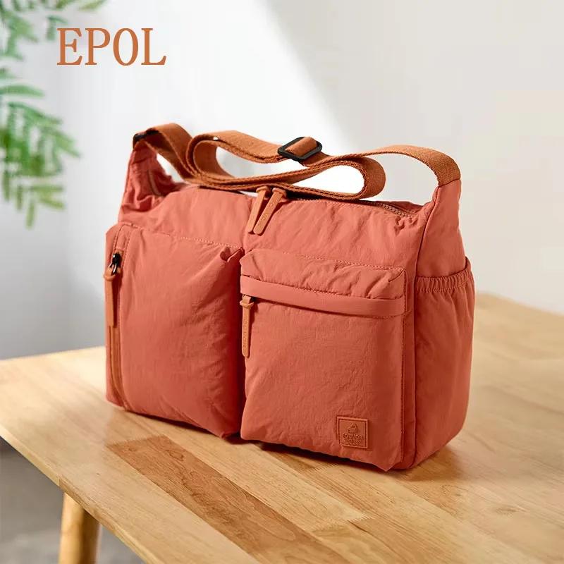 Epol Women's Shoulder Bag Oxford Cloth Large Capacity Casual Crossbody Bags Lightweight Multiple Pockets Versatile Bag 3071-01