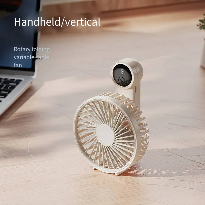 Ventilador portátil recargable USB de alta calidad, ventilador de escritorio plegable, nuevo