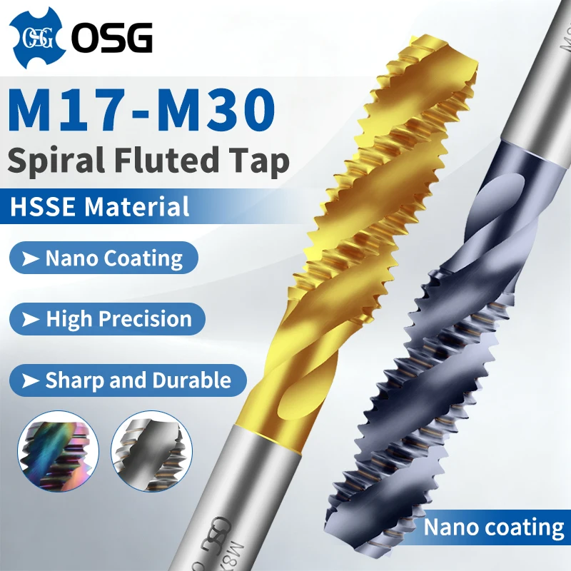 

EIMOGE Оригинальный японский метрический спиральный метчик OSG HSSE EX-SFT M17 M18 M20 M22 M24 M25 M26 M27 M28 M30, 1 шт.