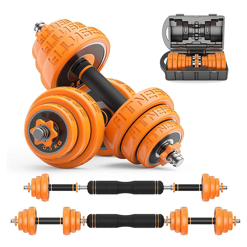 Home Workout Fitness Combination Set Mancuernas Manufacturer Gym Equipment Adjustable Cast Iron Smart Dumbbell Barbell Set