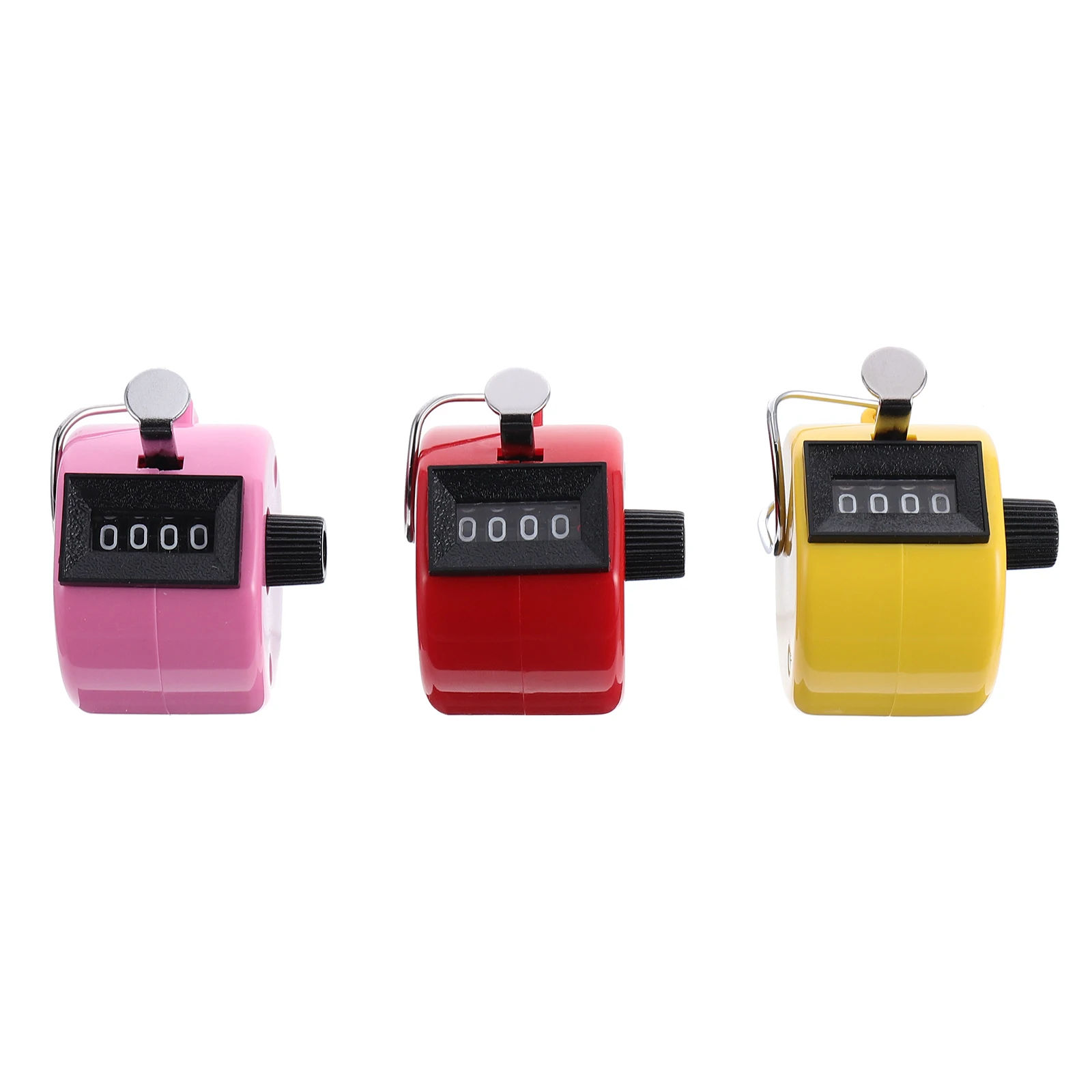 

3 pcs Mini Colorful Counter Durable Safe 4 Numbers Up To 9999 Compact Easy Comfortable Material Fashion Great Gift Zero