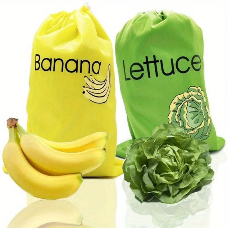 Durable Yellow Banana Storage Bag - Keeps Fruits Fresh, Washable & Lightweight - Ideal for Food Preservation, Kitchen Essential