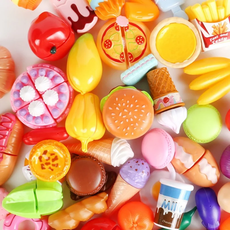 Snack di frutta simulati Giocattoli per bambini Casa da gioco media Giocattoli per lo shopping Bambini Giochi di finzione Giocattolo da supermercato per regalo per ragazza per bambini