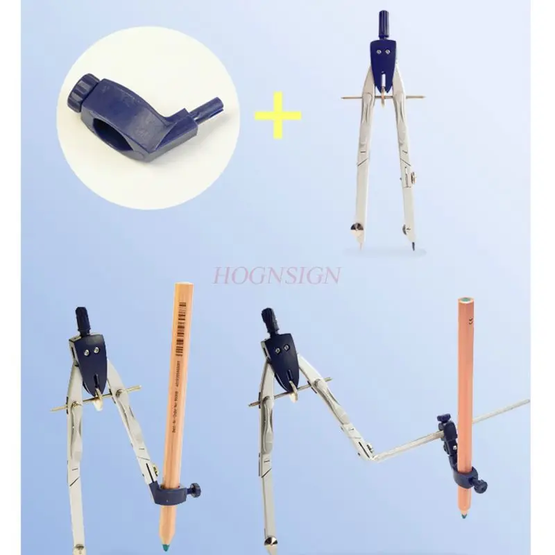 مجموعة واحدة من المسطرة، الهندسة، البوصلة، دائرة الرسم، أداة الرسم، القرطاسية متعددة الوظائف، بوصلة احترافية للطلاب #5