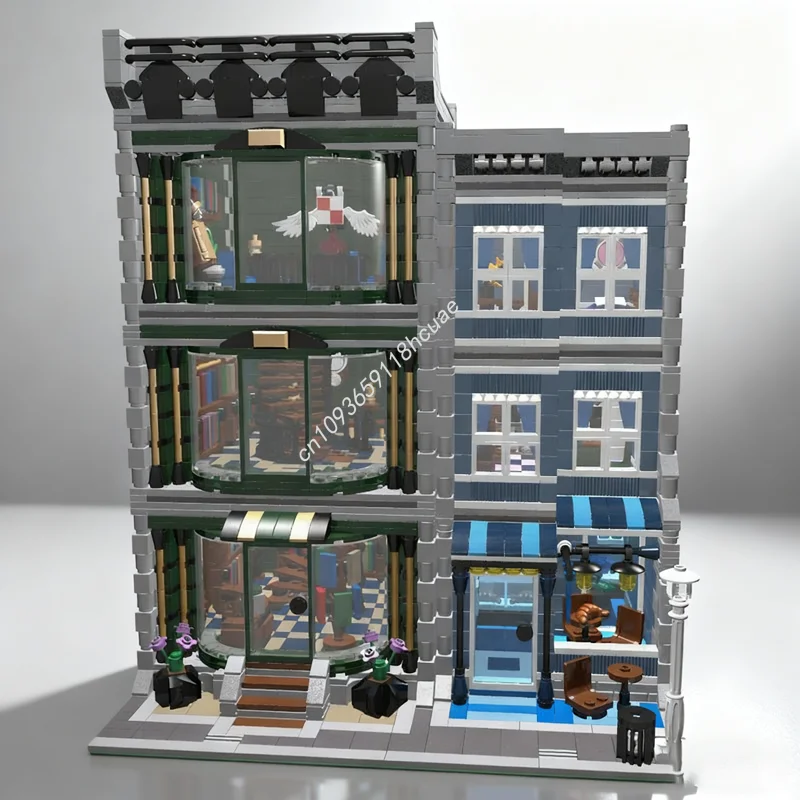 3802 قطعة MOC مكتبة كافيه وحدات نموذج اللبنات البناء تجميع DIY بها بنفسك هدايا عيد الميلاد فكرة إبداعية اللعب عيد ميلاد #1