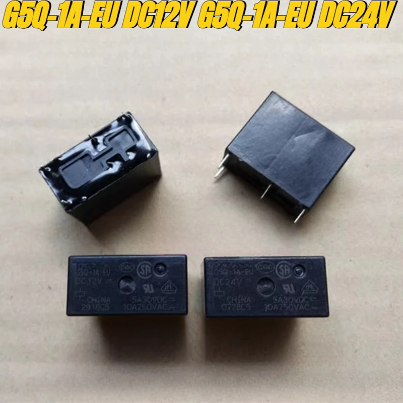 （Brand New Original）1pcs/lot 100% original genuine relay:G5Q-1A-EU DC12V G5Q-1A-EU DC24V 4pins 5A