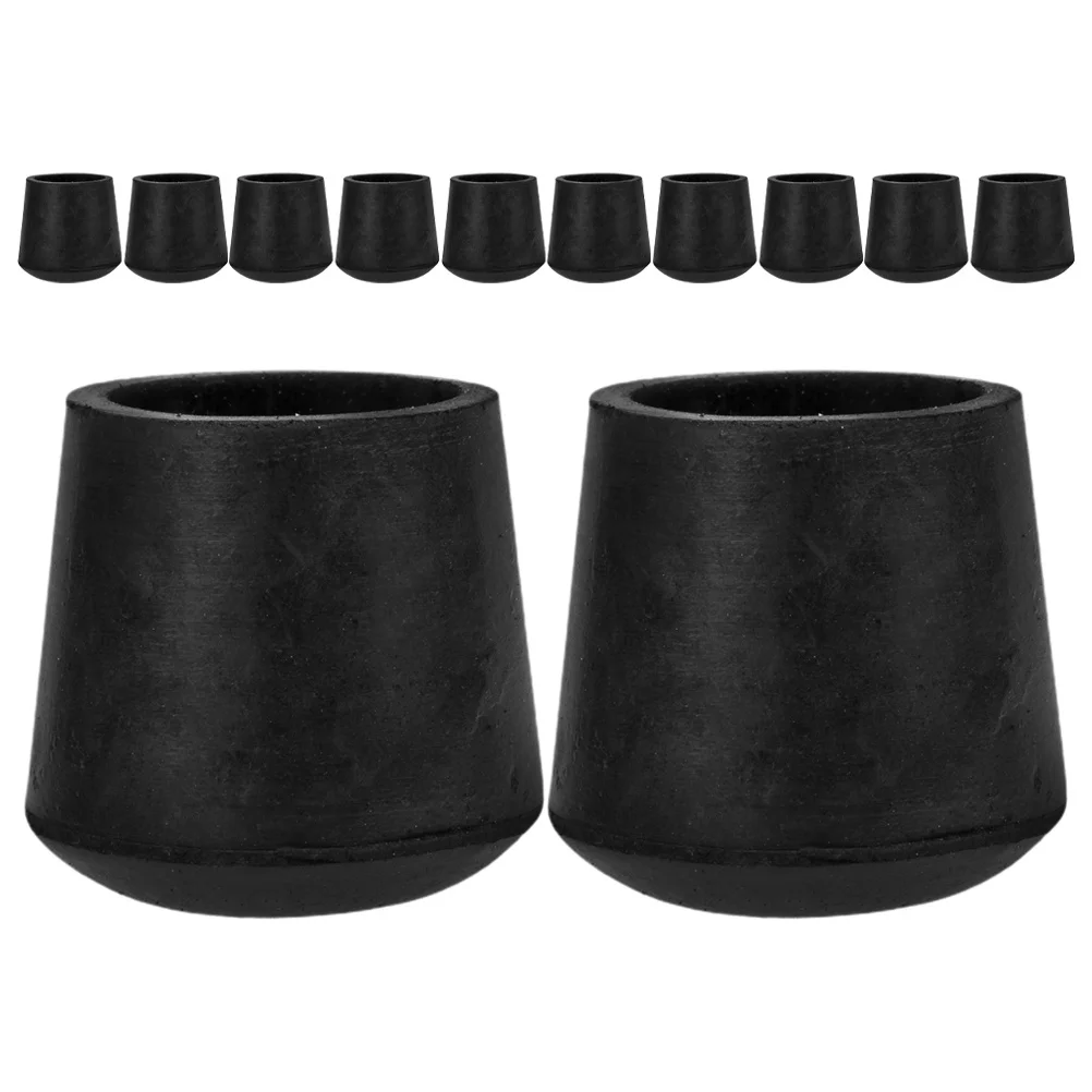 

12Pcs Trampoline Leg Pads Rubber Covers Antislip Wear Resistance Shock Absorption Easy Install Remove Trampoline Foot Pad