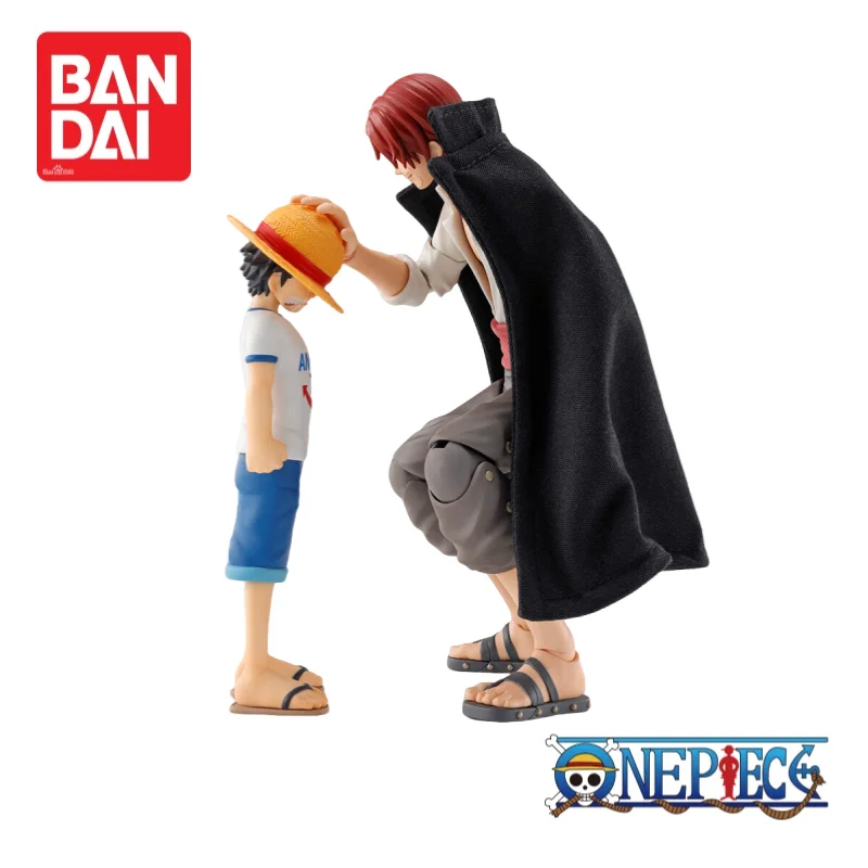 

In Stock Original Bandai One Piece Monkey D Luffy and Shanks Figurine Ornaments 100% Genuine Action Figure Collectible Limited