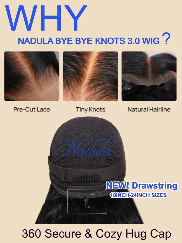 NADULA Bye Bye Slip Curly Glueless Human Hair Wig Reddish Brown 7x5 Pre Cut Lace Glueless Wig with Drawstring Pre Bleached Knots view 8