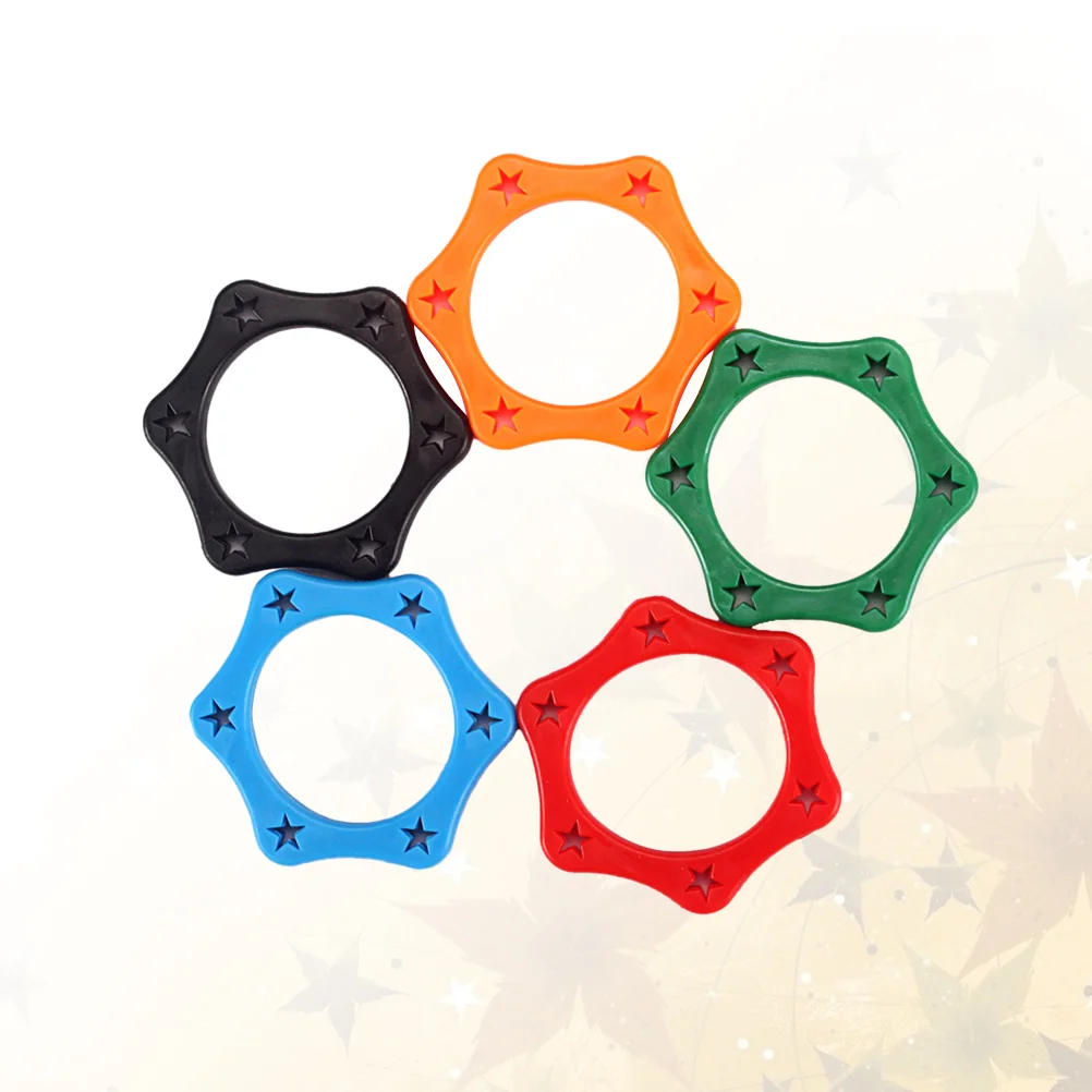 

5pcs Plastic Roller Ring Protection for Handheld Microphone(Inside Diameter:35mm,Blue, Orange, Red, Green ,Black)