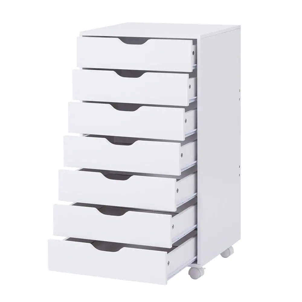 

7 Drawer Dresser For Bedroom Stylish Tall Dressers With Wheels Storage Shelves Small Dresser For Closet Makeup With 180 Lbs
