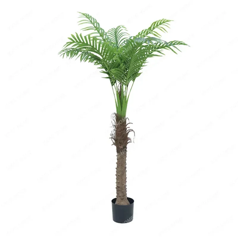 Artificial Green Plant Coconut Tree Needle Large Fake Tree Tropical Bonsai for Home Garden Living Room Hotel Shopping Mall Decor