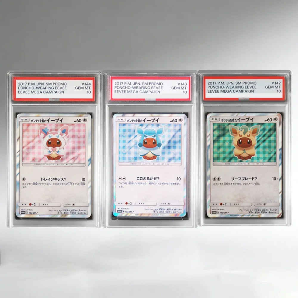 

DIY Proxy PTCG Collection Card Jpanese PONCHO-WEARING EEVEE Card Hobby Game Collection Card Anime Game Card Labels Card Gift