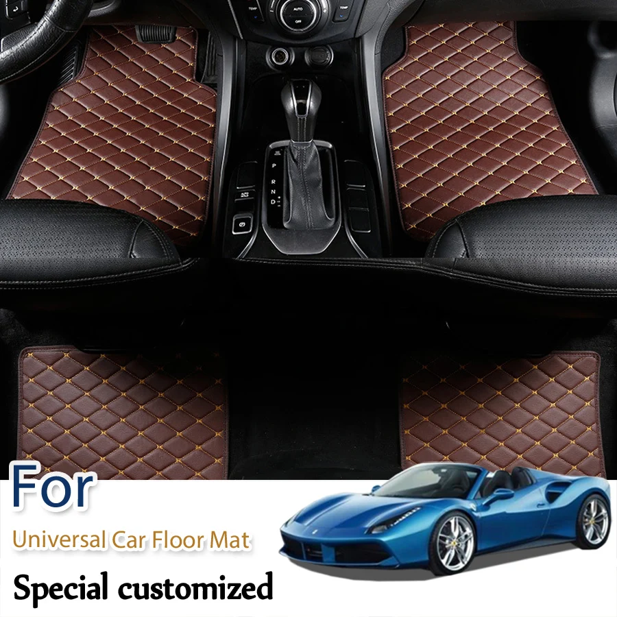 Universal car floor mats for Volkswagen CC Eos Golf Jetta Passat Tiguan Touareg sharan 5D car-styling carpet floor liner