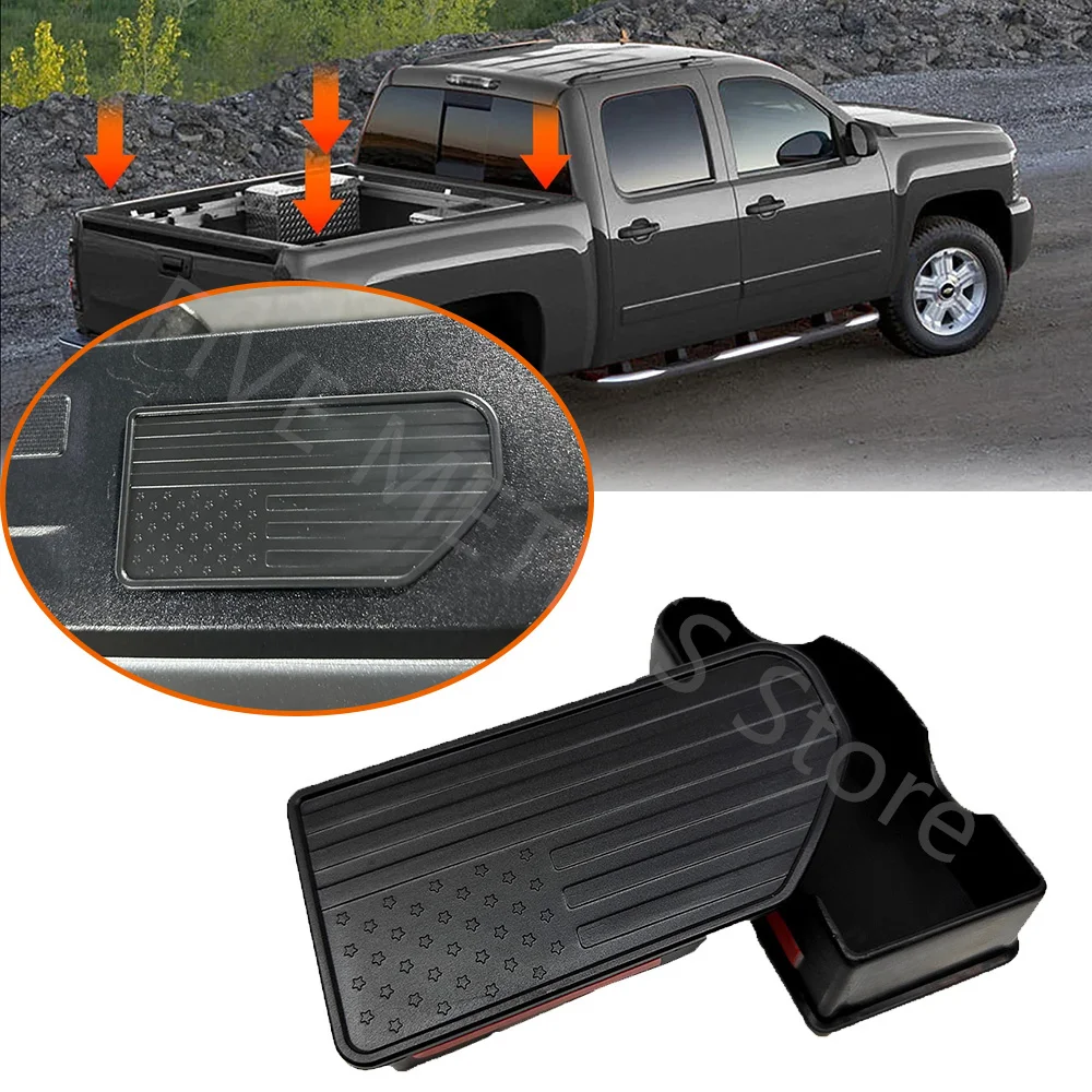 Truck Bed Rail Stake Pocket Cover Caps Rail Hole Plugs For Chevrolet 1500/GMC Sierra 1500 19-23 Silverado Sierra 2500 3500 HD