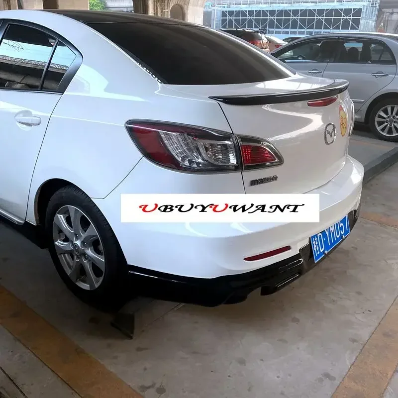 UBUYUWANT High Quality ABS Car Tail Wing Decoration Rear Trunk Spoiler For Mazda 3 4Doors Sedan 2011 2012 2013 2014 2015 2016