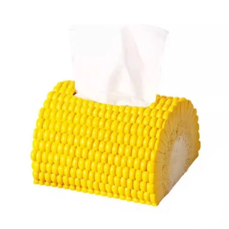 

Corn Shaped Tissue Box Decorative Paper Towel Container Elegant Tissues Storage Box Refillable Napkin Dispenser Rack