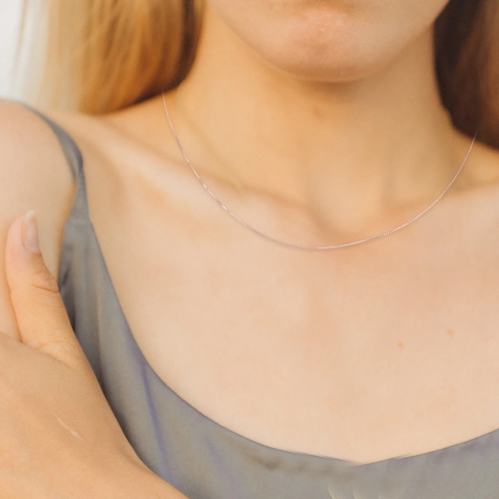 Ensemble de colliers en or Rose, 6 pièces, pour la fabrication de bijoux, chaînes en cuivre pour femmes, chaînes de collier délicates, chaîne ras du cou