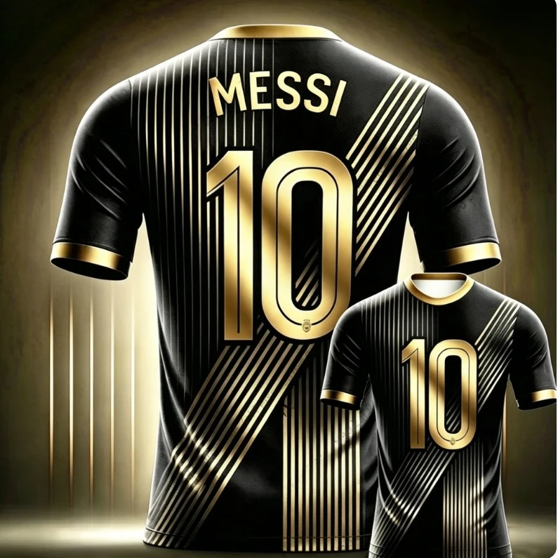2026 Messi No. 10 Commemorative Edition Soccer Jersey_T-Shirt — Men's Argentina Sports T-Shirt Soccer Training
