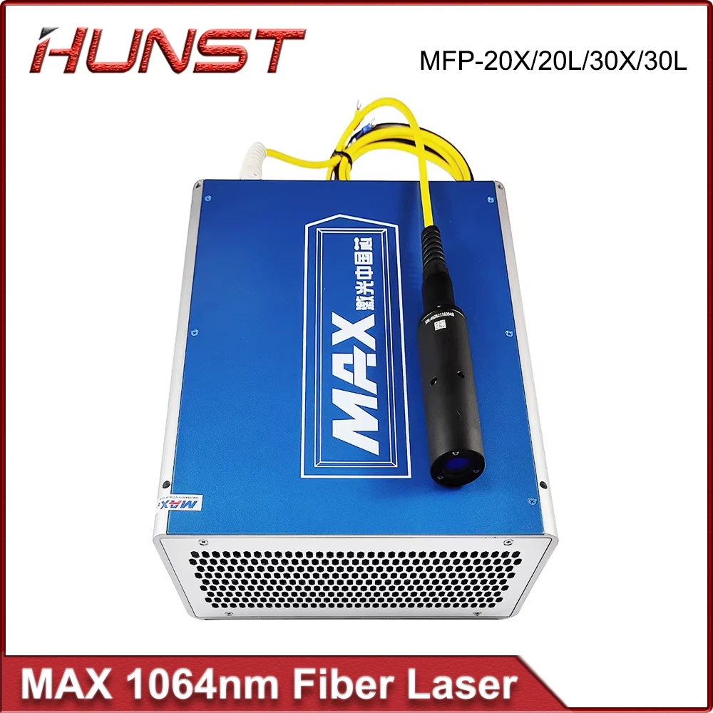 HUNST Max Q-switched Pulse Fiber Laser Source 20W 30W 50W 1064nm High Quality Laser for DIY Metal Marking and Engraving Machin