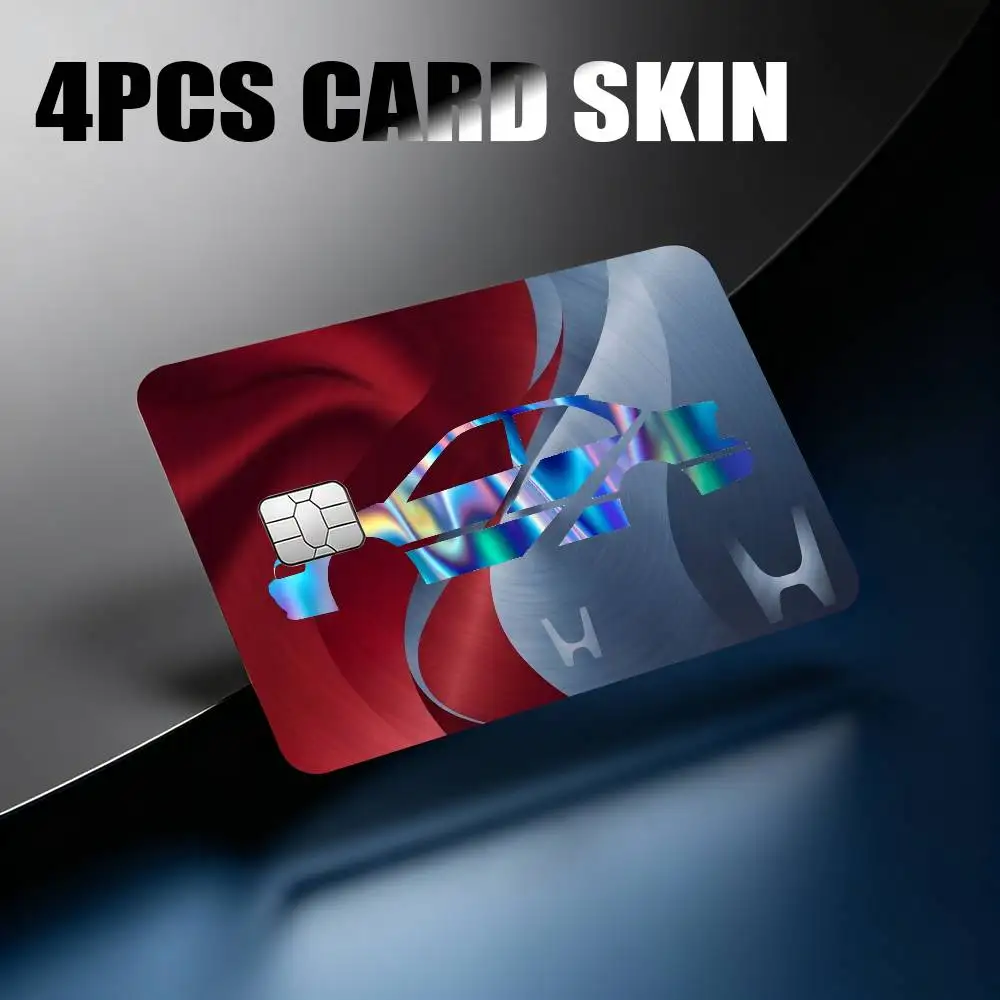 

FOR HONDA STICKERS Laser Reflective Card Skin Sticker For Debit Credit Card