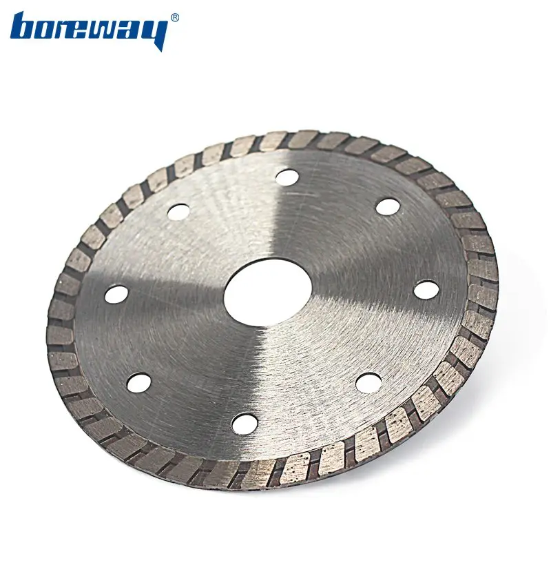 

Boreway 1PC D115X2.2X7.0X22.23mm Diamond Hot Pressed Turbo Saw Blade Cutting Disc For Concrete Block Processing Diamond Wheel