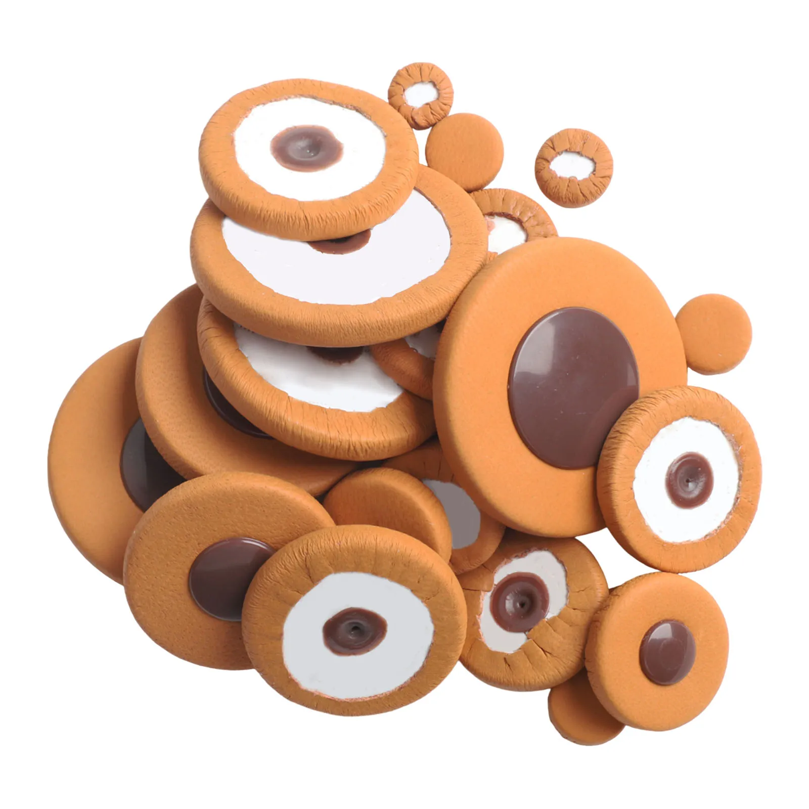 Leather Sax Pads Eb Tenor Sax Pads Long Service Life Multiple Sizes High-quality Lambskin Affordable Quality 52mm*2