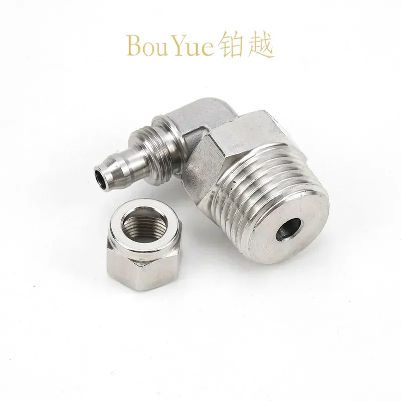 for PL8-02 304 Stainless Steel Trachea Quick Screw Joint Universal Rotary Elbow Right Angle Pneumatic Lock Female Connector