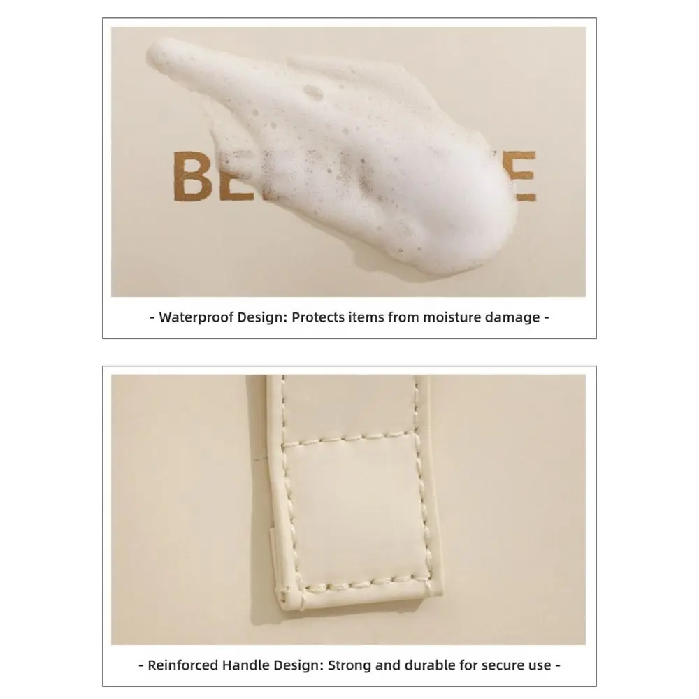 

Fashion Multicolor Makeup Bag Waterproof Large Capacity Cosmetic Pouch Zipper Closure Multifunctional Tote Outdoor