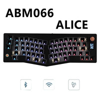 ZUOYA ABM066 keyboard Kit Alice-layout VIA-programmable Hot Swappable Bluetooth/2.4Ghz/ Type-C wireless keyboard for Win/Mac