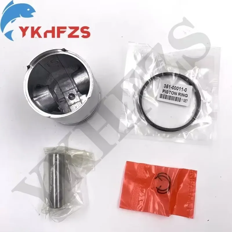 

369-00001 Комплект поршней (ступенчатый) для 2-тактного подвесного двигателя TOHATSU M5 5HP с зажимом и штифтом 369-00001-0 351-00011-0 Диаметр 55 мм