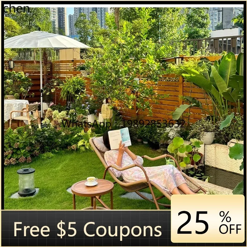 Lazy Rocking Chair Adult Lunch Break Sofa Outdoor Courtyard Terrace Easy Chair Balcony Leisure Chair