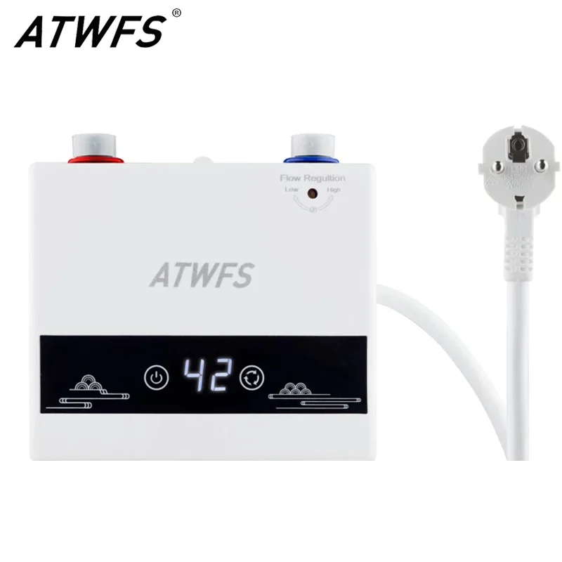 

ATWFS 220 В 4600 Вт мгновенный водонагреватель электрические нагреватели для ванной комнаты горячая вода душ домашняя кухня отопление машина для стрижки волос T