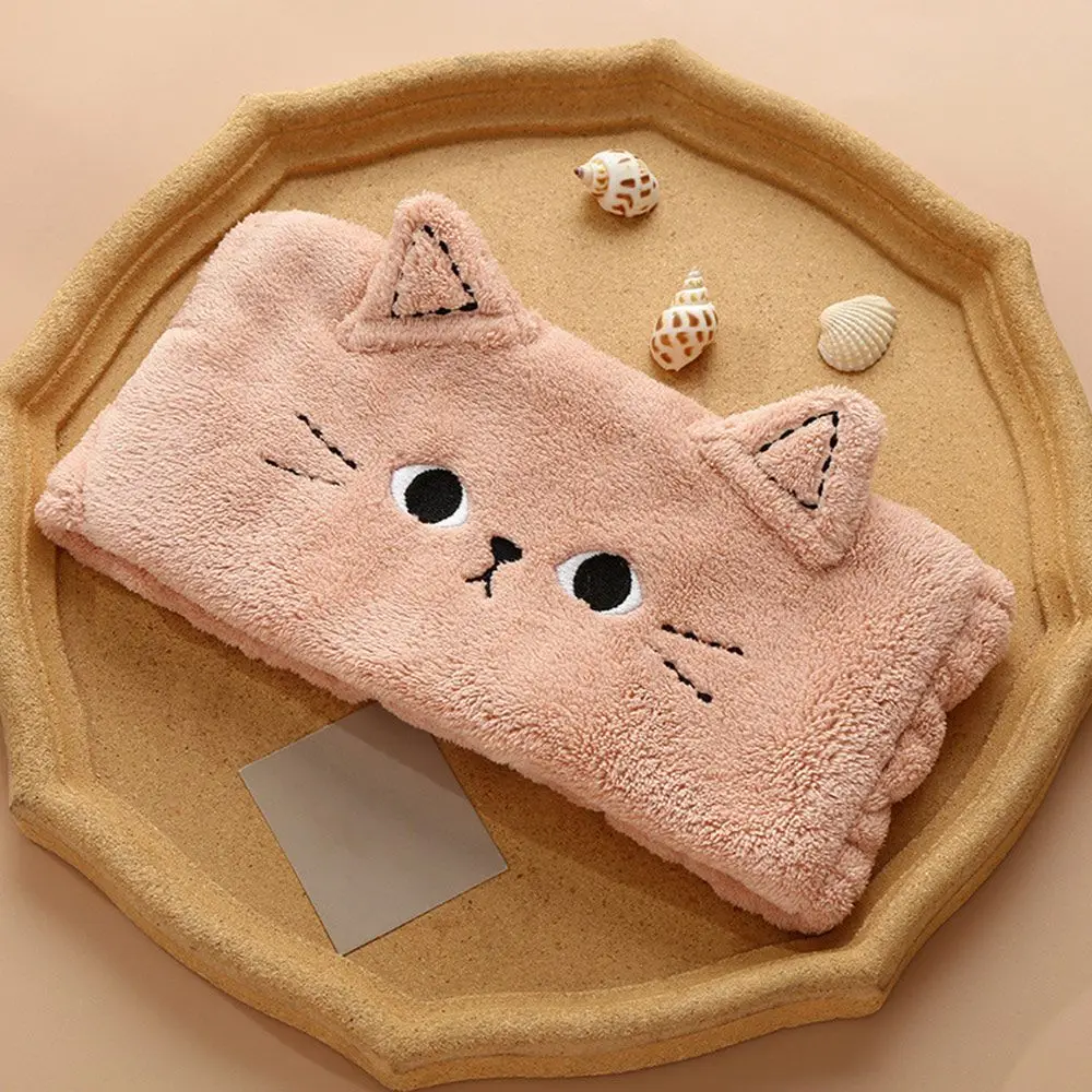 Elastic Hair Accessories Cute Wash Face Headbands Cat Hairbands Headwear Turban