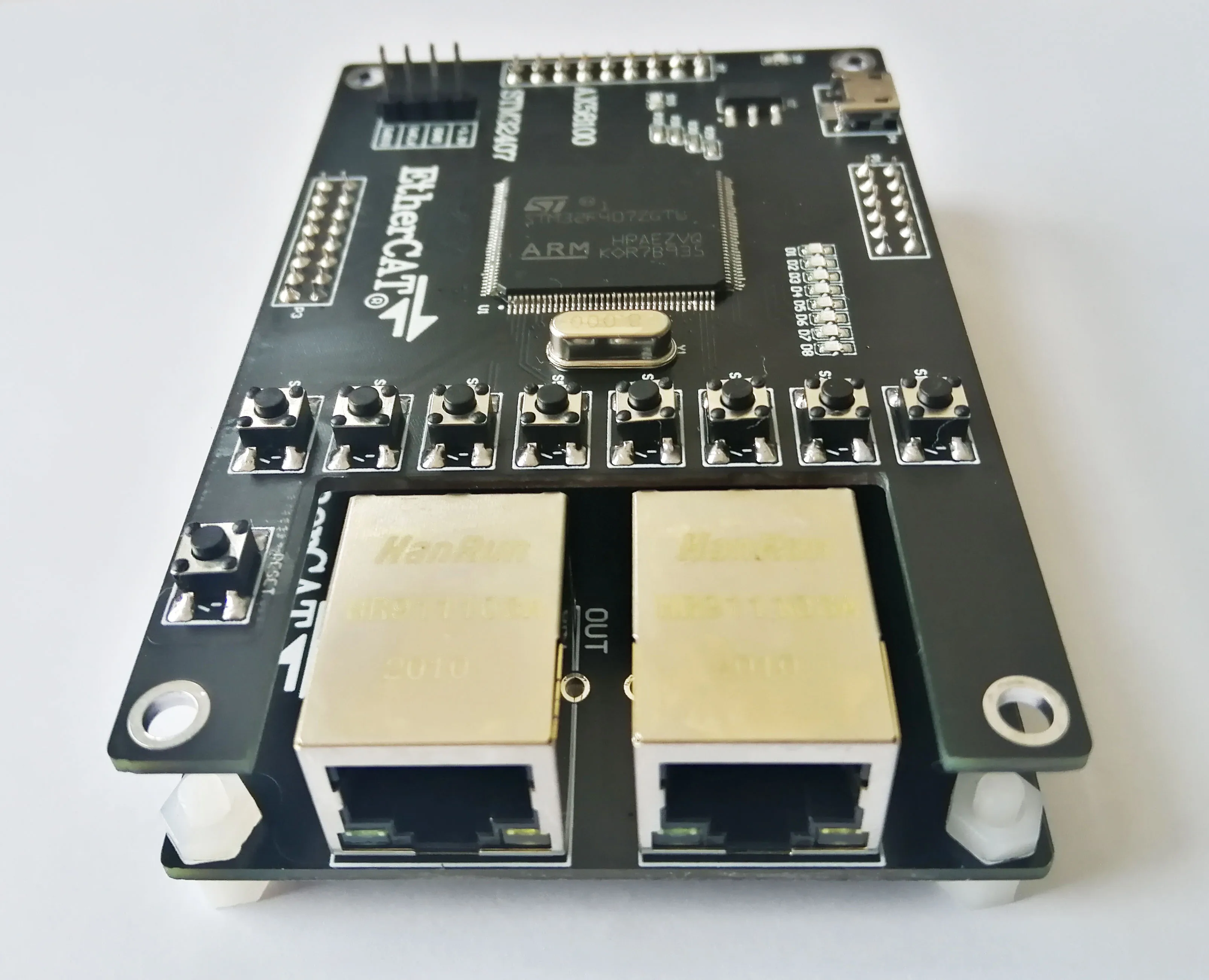 AX58100 EtherCAT Slave Module 16IO 32GPIO CiA402 PWM Stepper Control for Motor Drive