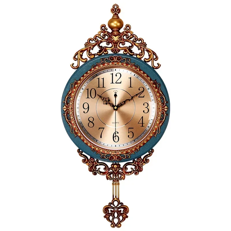 

Home Decor Modern Pendulum Wall Clock Vintage Round Wall Clock Quartz Silent Metal Wall Clock Nordic Design Duvar Saati