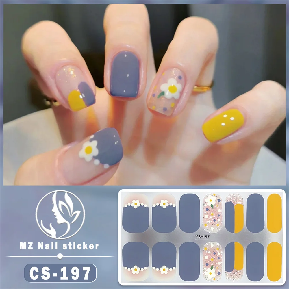 Festival Design Bake Free Gel Fashionable Removable Nail Stickers Unique Durable Nail Stickers Christmas Manicure Sticker