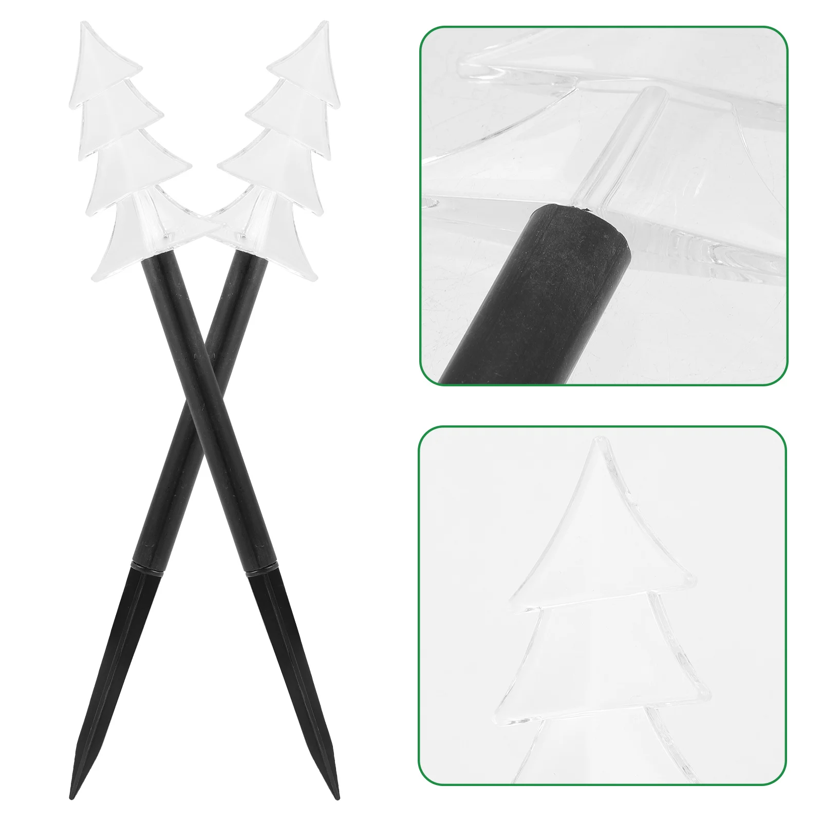 

5 Pcs Christmas Decorations Tree Lights Solar Decors Lighting Outdoor Accessories for Garden Lawn Lamp