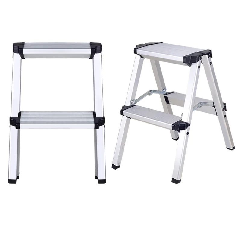 Heavy-Duty Aluminum Alloy Double-Sided Folding Ladder A-Frame Outdoor Photography Stool Stable Japanese-Style Portable