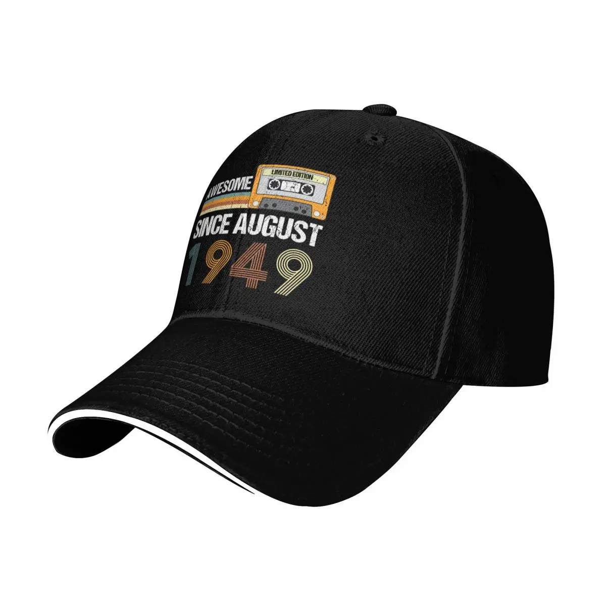 Awesome Since August 1949 Made In 1949 August Birthday Quotes Baseball Cap Men Women Casual Summer Sport Sun Cap