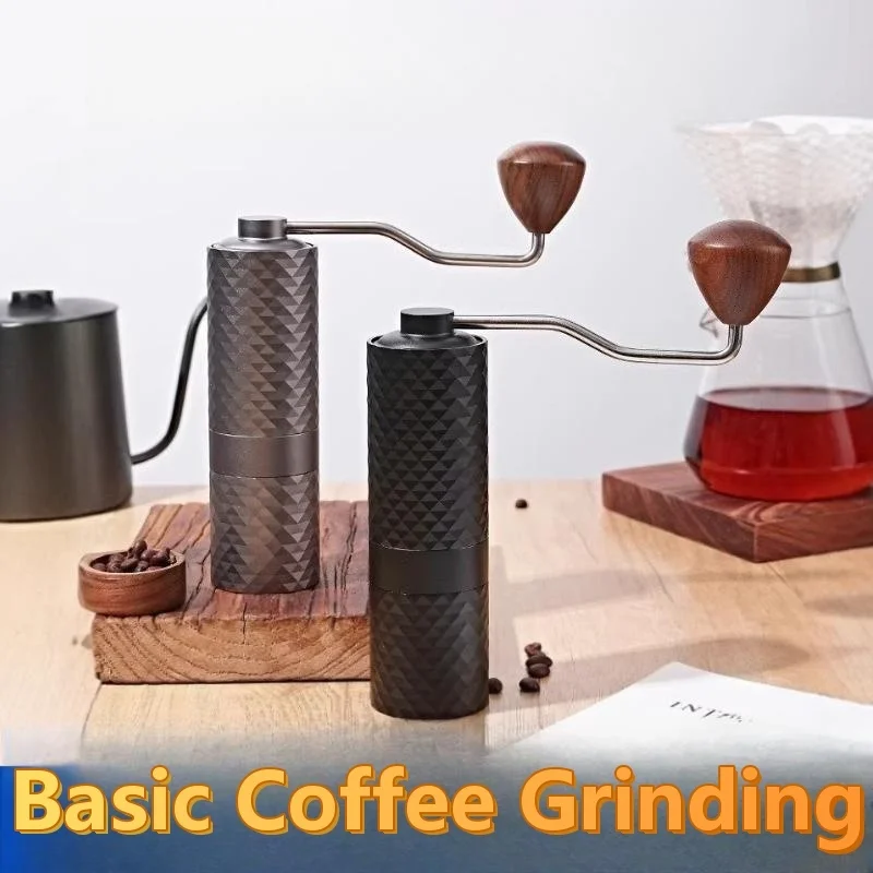 

Manual Coffee Grinders Base Adjustable Slim Iron Deflector Large-Capacity Spiral Versatile Travle Grinder Jointly Non-Stick 2026