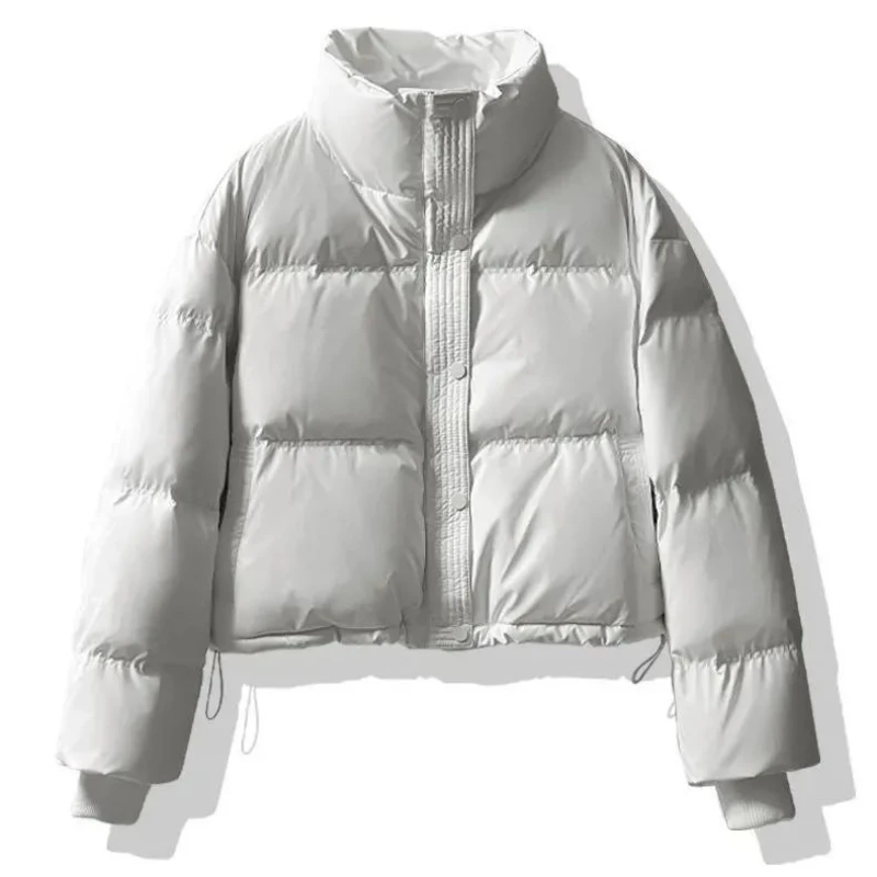 Veste Chaude et Légère à Col Montant pour Femme, Parka Courte en Coton, Tendance, Nouvelle Collection 2024, OupillQP2