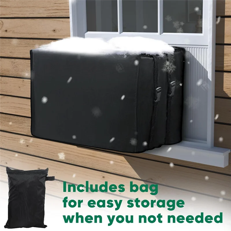 A63M-Air Conditioner Cover Outside, Window AC Unit Cover, Dust-Proof Waterproof Outdoor Window AC Protection Cover