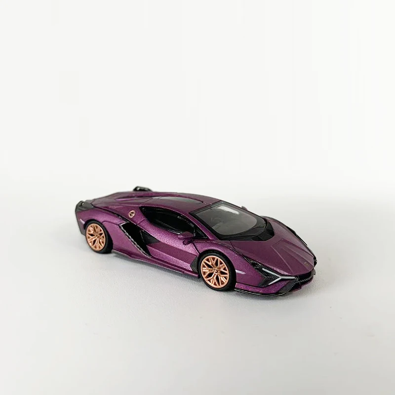 MINIGT 1:64 Model Car Lambor Sian FKP 37 Metal Sport Vehicle Matt Purple #588 LHD