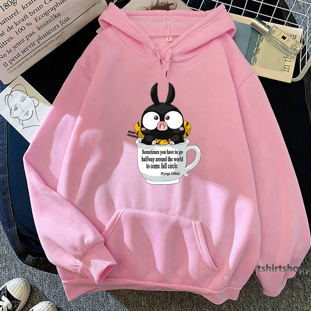 Anime Ranma 1/2 Hoodies women Aesthetic Clothes Kawaii P-Chan Tops Spring Autumn Sweatshirt Manga Hoodie men Harajuku Sudaderas